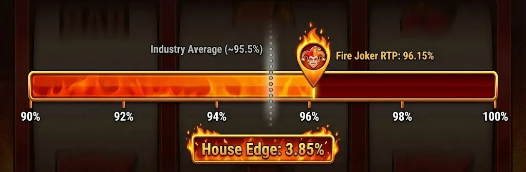 Fire Joker RTP infographic — the 150-Spin Bankroll Rule visualised